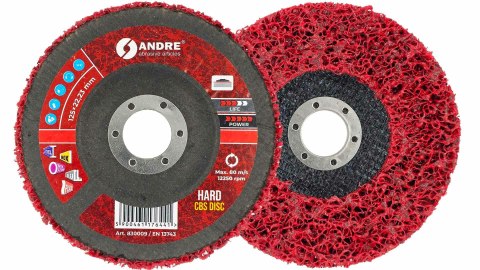 ANDREkrążek śzlifierski I CBS 125mm HARD - RED