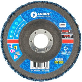 ANDREkrążek śzlifierski I CBS 125mm MEDIUM - BLUE