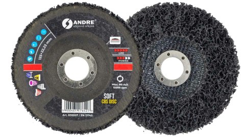 ANDREkrążek śzlifierski I CBS 125mm SOFT - BLACK