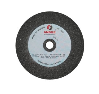 ANDRE Ściernica płaska 125mm x 16mm x 12,7mm 98C60K7VC01-35 CZARNA "TYP 1"