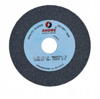 ANDRE Ściernica płaska 125mm x 20mm x 20mm 95A60K5VTE10-35 SZARA "TYP 1"