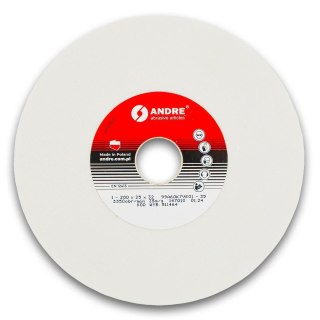 ANDRE Ściernica płaska 200mm x 25mm x 32mm 99A60K7VE01-35 BIAŁA "TYP 1"