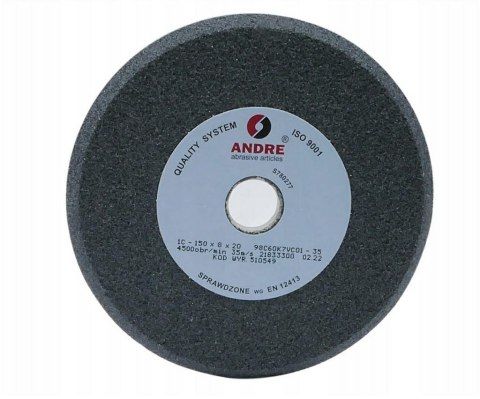 ANDRE Ściernica profilowana 150mm x 8mm x 20mm 98C60K7VC01-35 CZARNA "TYP 1C"
