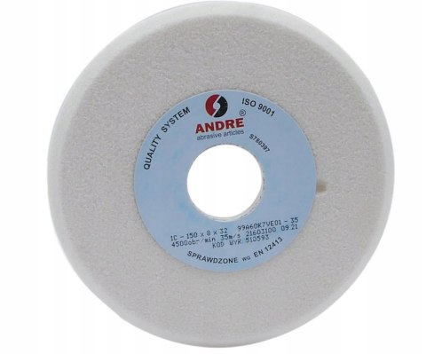 ANDRE Ściernica profilowana 150mm x 8mm x 32mm 99A60K7VE01-35 BIAŁA "TYP 1C"