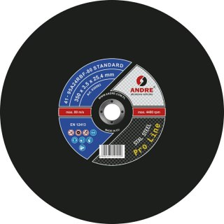 ANDRE Tarcz do metalu 350 x 3,5mm x 25,4mm STANDARD PRO LINE 95A24RBF