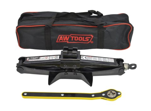 AWTOOLS Podnośnik trapezowy 2000kg 120-420mm + Klucz + TORBA