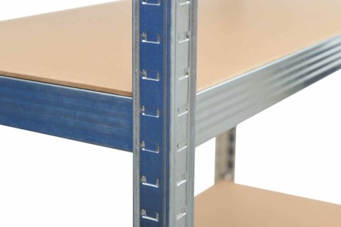 AWTOOLS REGAŁ 5 PÓŁEK 180x90x40 NOŚNOŚĆ 200kg / 4,0mm - WCISKANY SZYBKI MONTAŻ