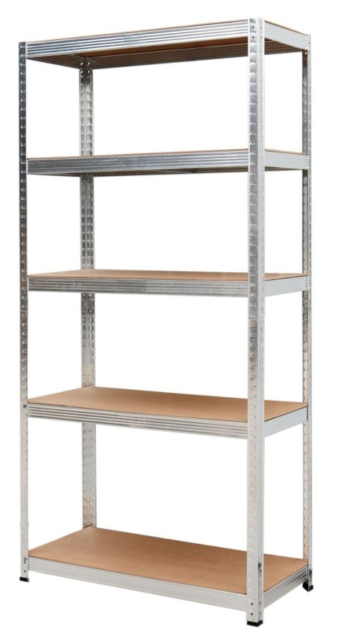 AWTOOLS REGAŁ 5 PÓŁEK 200x90x40 NOŚNOŚĆ 250kg / 5,0mm - WCISKANY SZYBKI MONTAŻ