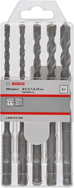 BOSCH Wiertło SDS PLUS-1 KPL. 5/6/7/8/10