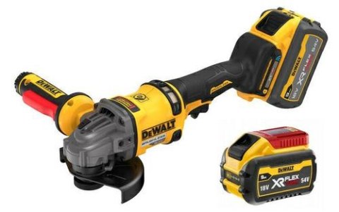 DEWALT Szlifierka kątowa 125mm 18V DCG418SHDX2 2x9/3,0Ah FLEXVOLT BL WŁ. ŁOPATKOWY TSTAK