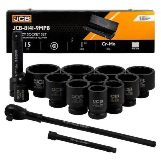 JCB Zestaw Klucz y UDAR.15el. 1" 12-KĄT. (36-80mm)