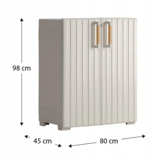 Szafka gospodarcza Keter Groove niska 98x80x45 cm | x66.pl