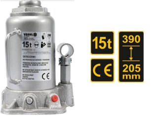 VOREL Dźwignik tłok hydrauluiczny .15T 205-390mm