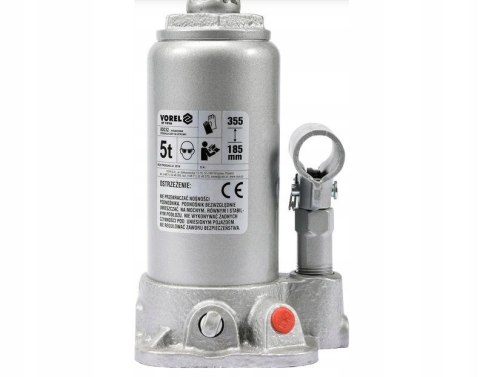 VOREL Dźwignik tłok hydrauluiczny . 5T 185-355mm.