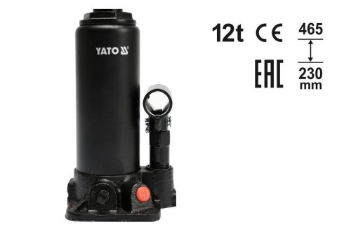 Podnośnik hydrauliczny słupkowy YATO 12T 230-465 mm YT-17004 *