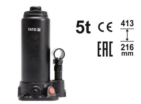 Podnośnik hydrauliczny słupkowy YATO 5T 216-413 mm YT-17002 *
