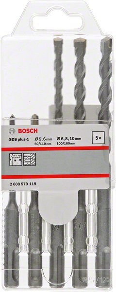 BOSCH Wiertło SDS PLUS-1 KPL. 5/6/6/8/10