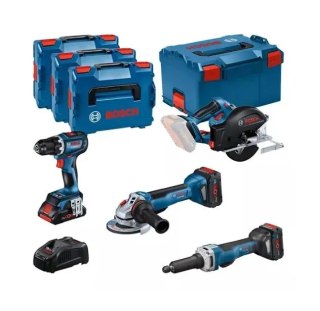 Zestaw COMBO BOSCH 18V GSR 18V-90 C + GWS 18V-15 PSC + GKM 18V-50 + GGS 18V-23 PLC 0615990N3A Bosch Professional