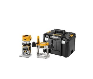 DEWALT Frezarka 18V DCW604NT 8mm 2 PODSTAWY TSTAK