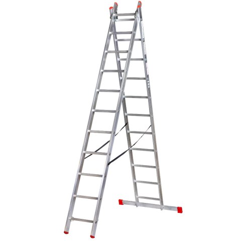 KASTOM Drabina aluminiowa 2x10 STOPNI 150KG VHR