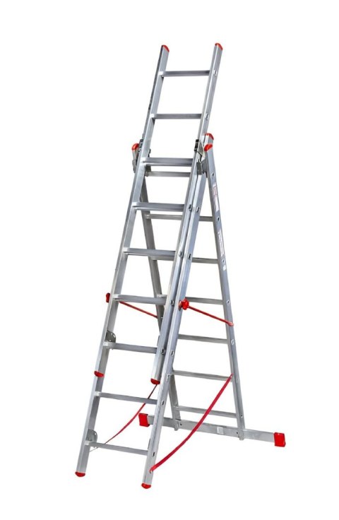 KASTOM Drabina aluminiowa 3x13 STOPNI 150KG VHR