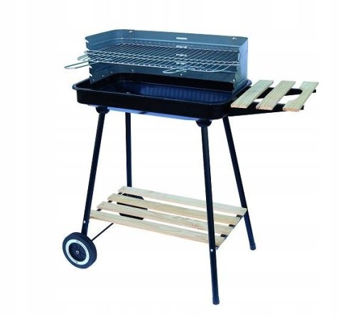 Grill węglowy Master Grill MG905 prostokątny 53x33 cm z półkami | x66.pl