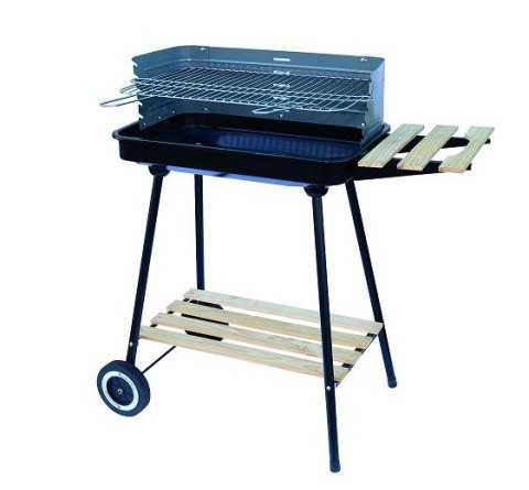 Grill węglowy Master Grill MG905 prostokątny 53x33 cm z półkami | x66.pl