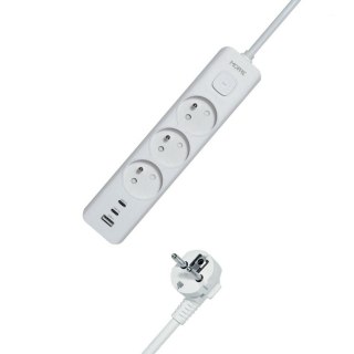 MORRE Listwa zasilająca 3G USB, 2xUSB-C,1,5m