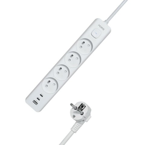MORRE Listwa zasilająca 4G USB, 2xUSB-C,1,5m