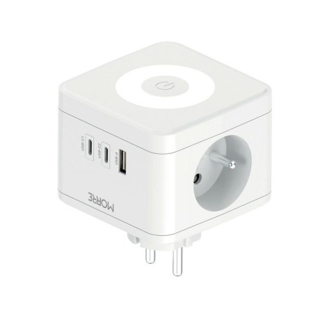 MORRE ROZGAŁĘZIACZ KOSTKOWY 2G,USB,2xUSB-C +LAMPKA