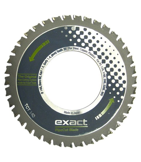 Piła widiowa TCT do cięcia stali Exact 140 mm / 38z