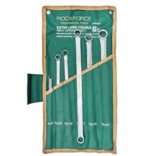 ROCKFORCE Klucz OCZKOWY DŁUGI kpl. 6el. (8-21mm) /ETUI