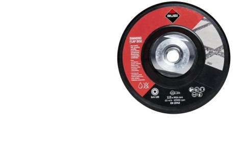 RUBI Diamentowy dysk elastyczny 115mm M14 ŚREDNI FLAP DISC 100/120