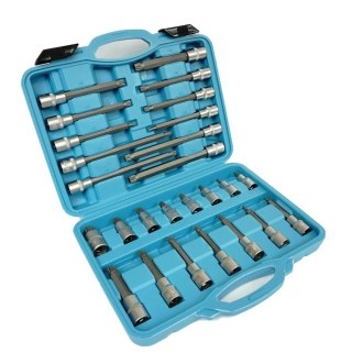 SILVER Klucz E SPLINE 1/2" PRZEDŁUŻANE 26szt