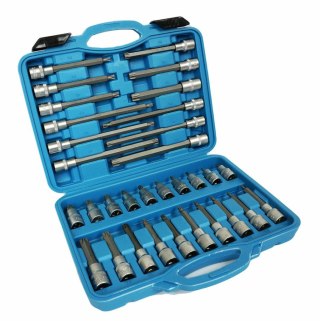 SILVER Klucz E TORX 1/2" PRZEDŁUŻANE 32szt