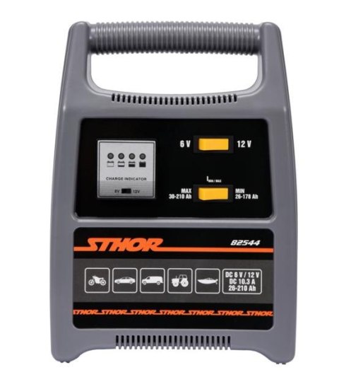 Prostownik STHOR 6V/12V 12A 210Ah LED 82544