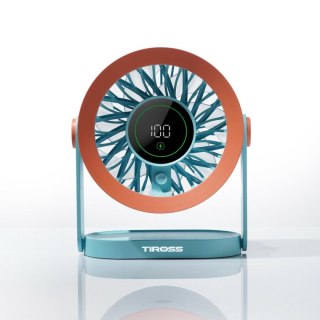 TIROSS Wentylator BIURKOWY Z WYŚWIETLACZEM LED