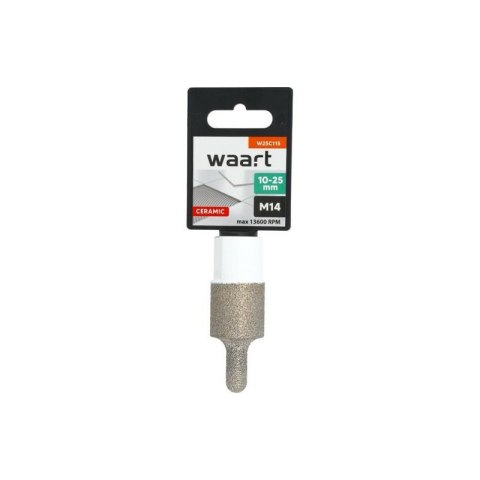 WAART Frez diamentowy walcowy ZAOKRĄGLONY 10-25mm x M14