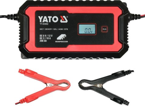 Prostownik elektroniczny YATO 6V/12V 2A/10A YT-8302