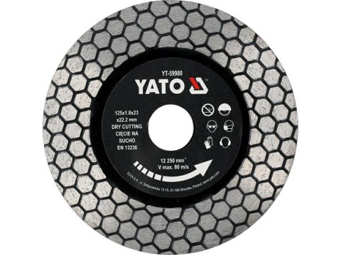 YATO TARCZA do GRESU I GRANITU 125mm