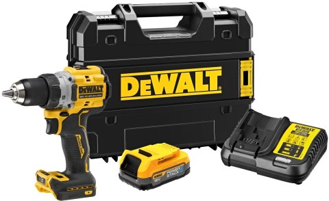 DeWALT Wiertarko-wkrętarka udarowa XR 18V DCD805E1T 90 Nm 1×1,7 Ah POWERSTACK BL TSTAK