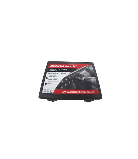 Komplet wierteł stopniowych Rotabroach MAXICUT - 3 sztuki