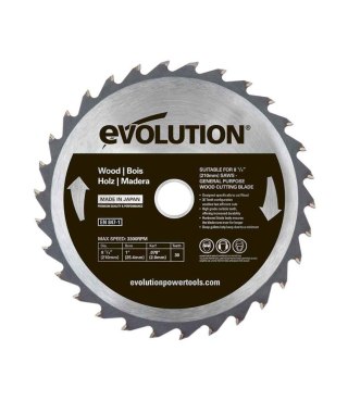 Piła widiowa Evolution do cięcia drewna 210mm / 30z do pił ukośnych