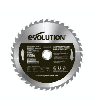 Piła widiowa Evolution do cięcia drewna 255mm / 40z do pił ukośnych