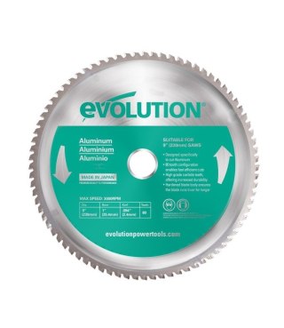 Piła widiowa TCT do cięcia aluminium Evolution 230mm / 80z
