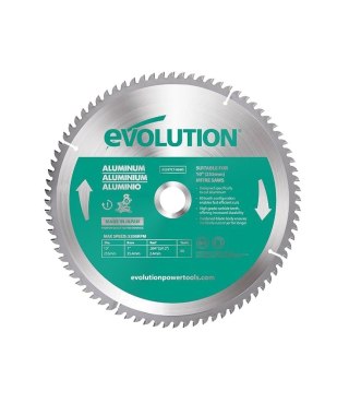 Piła widiowa TCT do cięcia aluminium Evolution 255mm / 80z do pił ukośnych
