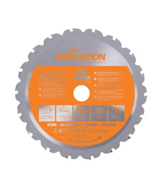 Piła widiowa TCT wielozadaniowa Evolution RAGE 165mm / 18z do pilarek