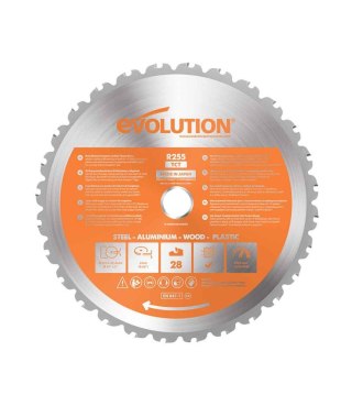 Piła widiowa TCT wielozadaniowa Evolution RAGE 255mm / 28z