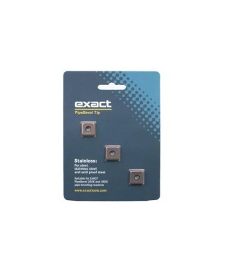 Płytki skrawające do Exact PipeBevel 220E/360E System (komplet 3 szt.) do stali nierdzewnej