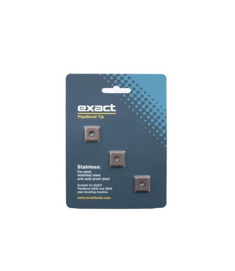 Płytki skrawające do Exact PipeBevel 220E/360E System (komplet 3 szt.) do stali nierdzewnej